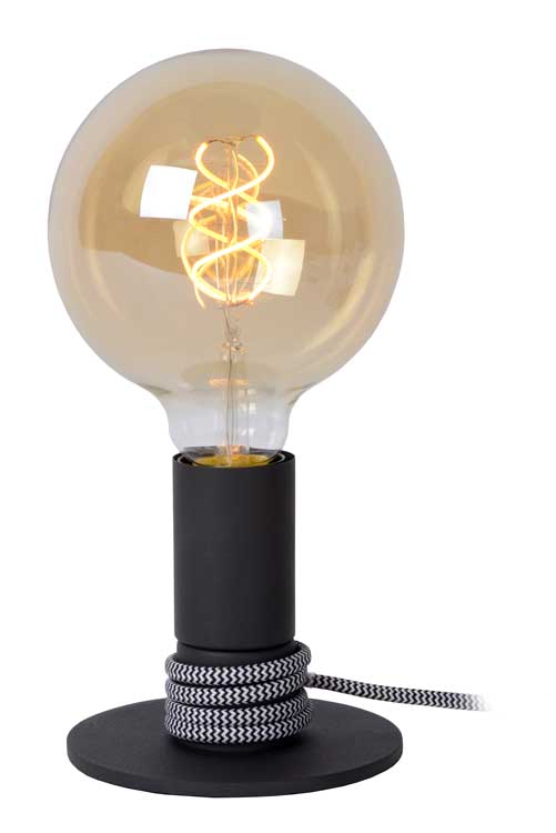Lucide MARIT - Lampe de table - E27 - Noir