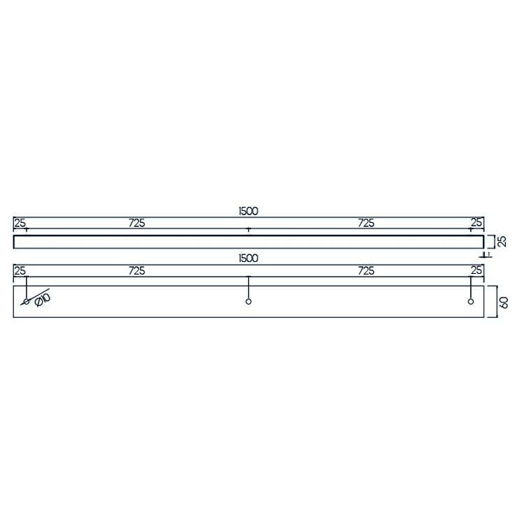 Accessoire 150CM blanc 3X base pour Suspension