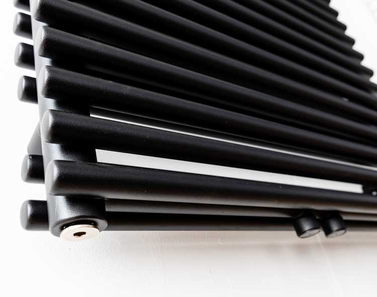 Radiateur sèche-serviette Doby double noir 180 x 60 cm 1810 Watt