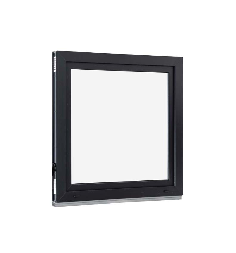 1-VAN Châssis oscillo-battant pvc Elegant noir/noir B1000xH1000 mm D