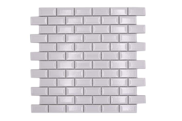 Mosaïque Metro Blanc brillant 30x30cm