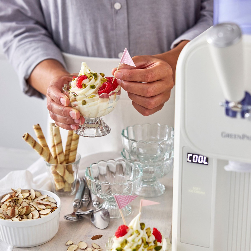 Machine à glace GreenPan Frost auto-réfrigérante crème 1,8L