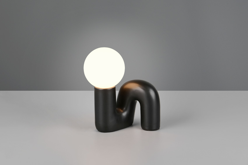 Lampe de table Quinn - noir - H21,5cm - G9 - 1x5W - ampoule excl.