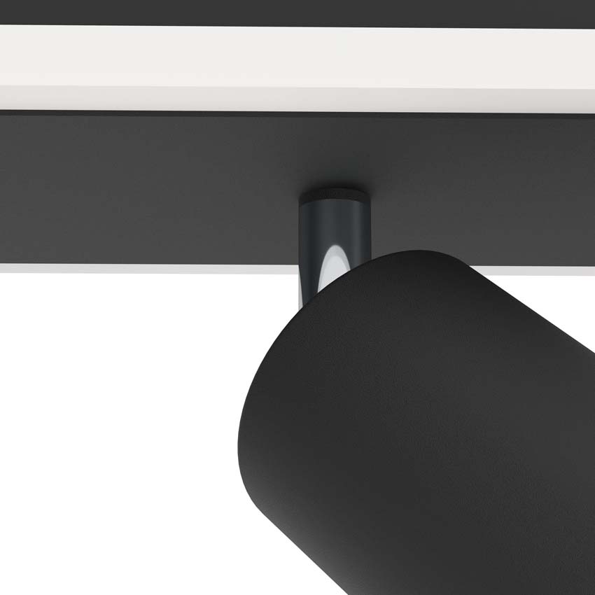Spot en saillie - Noir - Dimmable - LED - 3x20W - 3000K