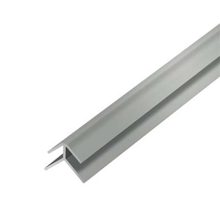 Buitenhoek pvc grijs voor pvc tegel 10x4x12x2600mm dikte 1 mm