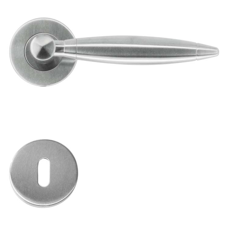 Deurkruk pro salerno inox plus baardrozet