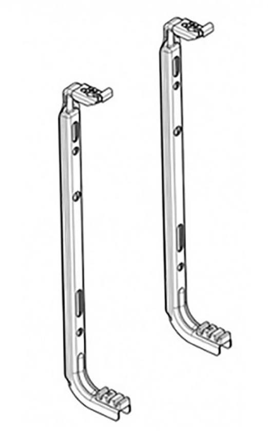 Ophangsysteem radiator J-console 90cm set 2 stuks