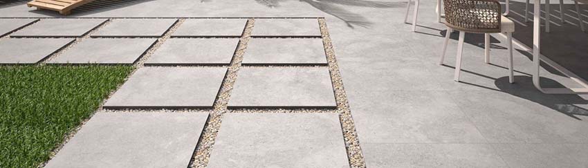 Dalle de terrasse Livigno lightgrey 60x60x2cm