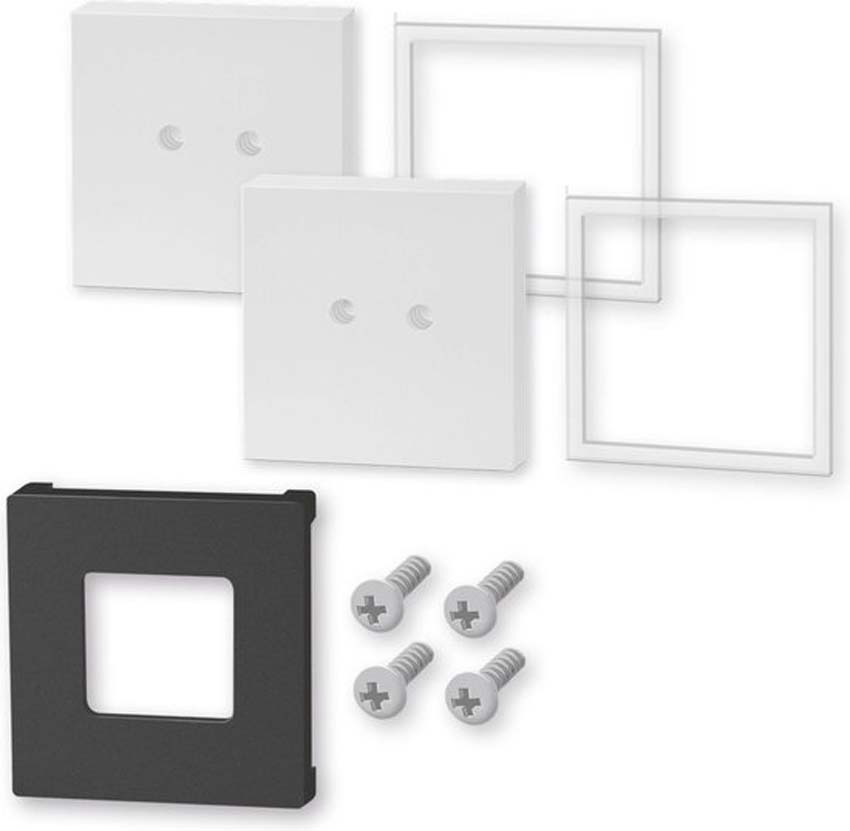 Wandhouder Zack Carvo RVS wit - set van 2