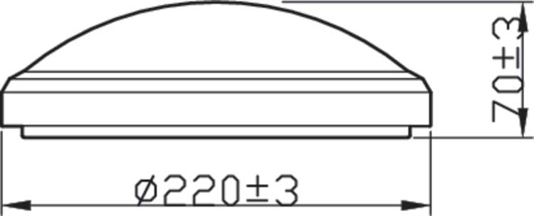 Plafonnier Nickel 6W 2700K IP44