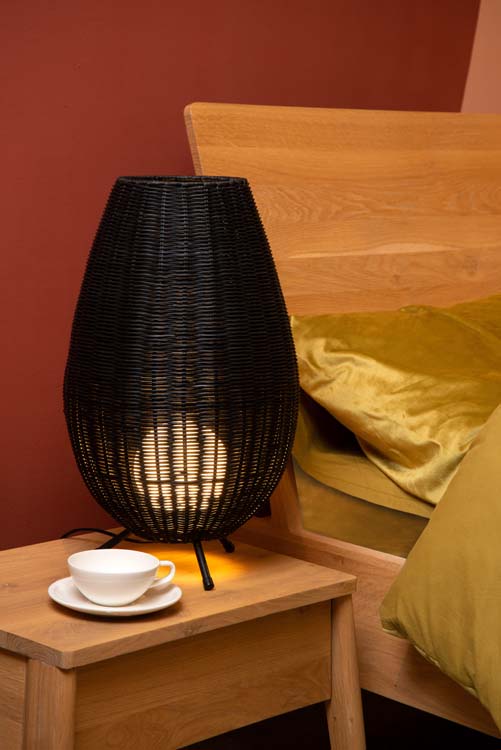 Tafellamp - Ø 30 cm - 1xG9 - Zwart