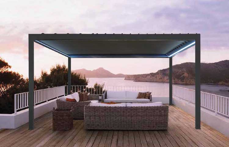 Pergola Sonny alu anthracite 400 x 300 x 266 cm