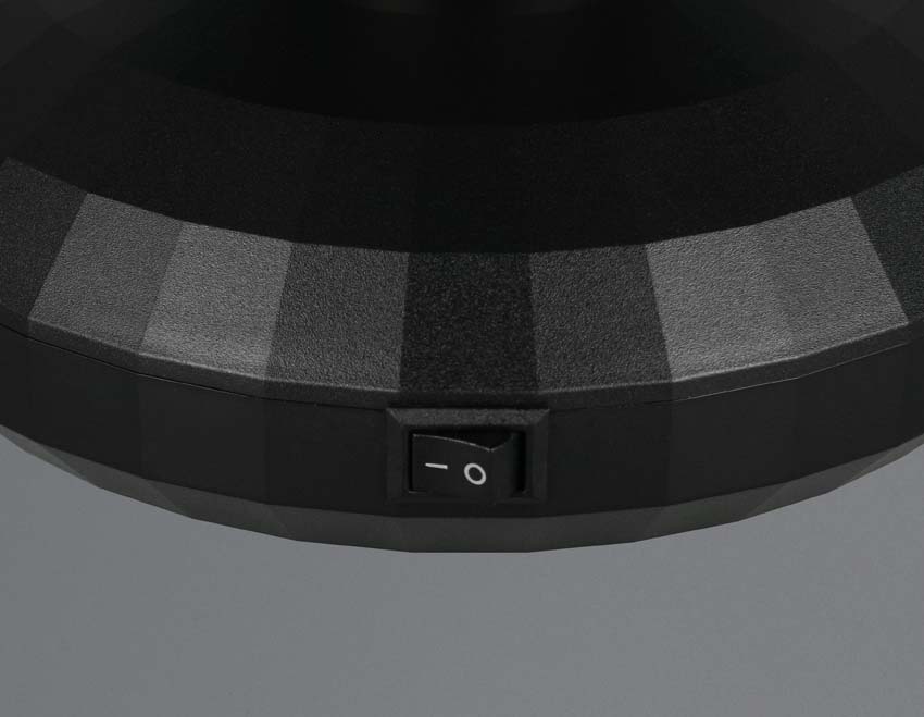 Lampe de table - Noir - Ø15cm - LED - 1x1W - 3000K