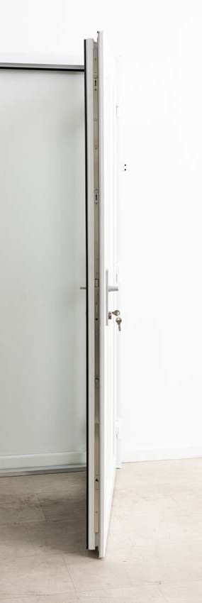 Buitendeur Lumeo PVC mat glas wit 1100x2100mm rechts