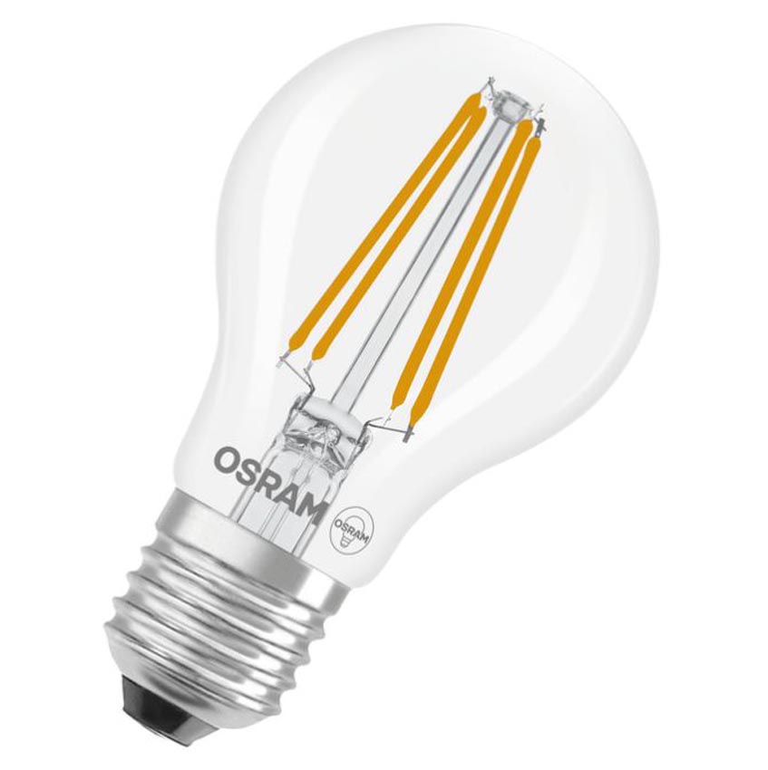 LED lamp Osram - E27 - Wit - Ø6x10,5cm - Dimbaar - 1x5,9W - 806lm - 2700K - 1 stuk