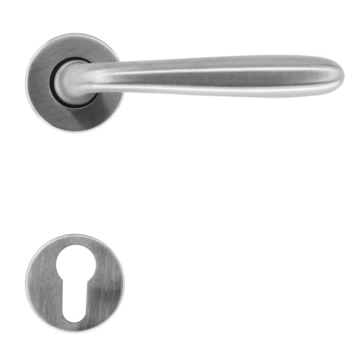Deurkruk aquino inox look cilinderrozet