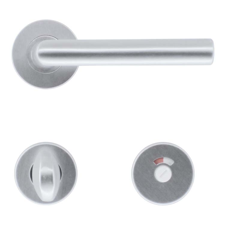 Deurkruk pro belluno 19mm alu met WC-slot