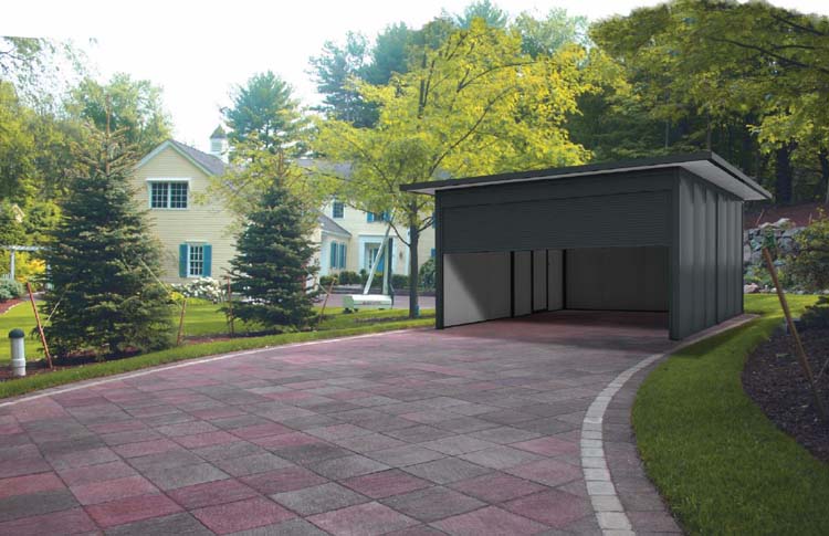 Garage metal anthracite extra large 425 x 640 x 240 cm