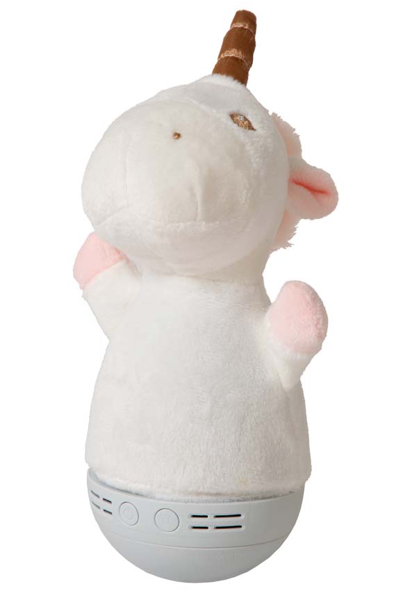 Nachtlamp eenhoorn - wit - LED 1x3W - 2700K - RGB - op batterij