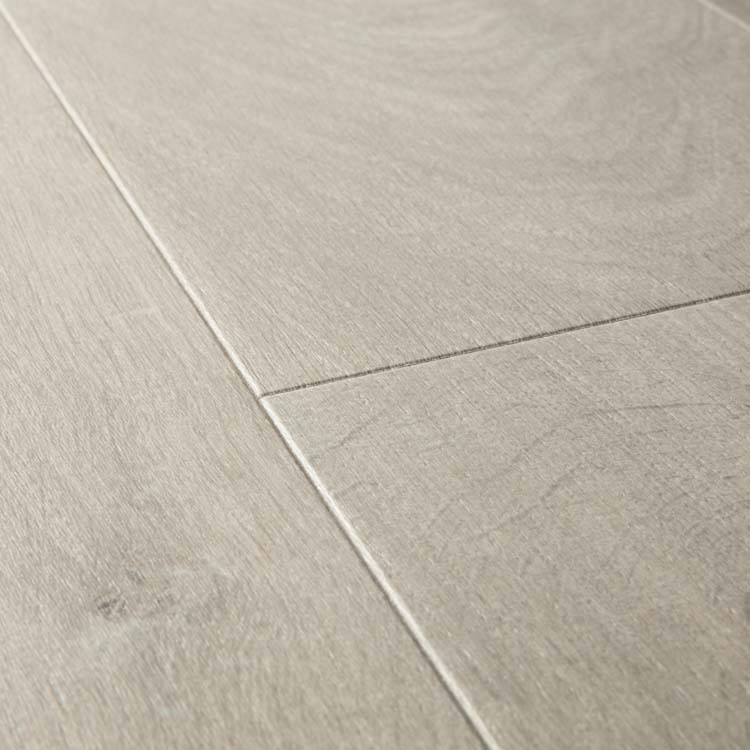 Stratifié Quick-Step Impressive Ultra 12mm chêne doux gris 138x19cm