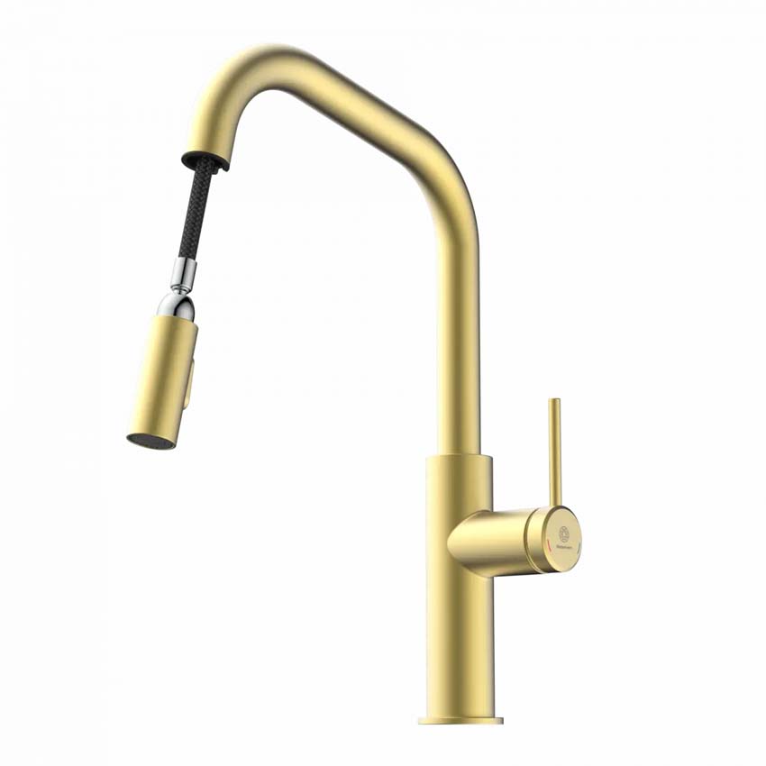 Robinet de cuisine Wasserwerk WK 13 Edge or mat avec bec extractible