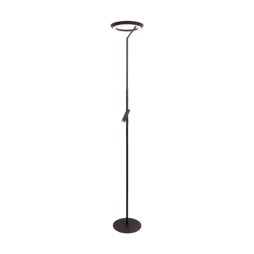 Lucide Essential Celeste - Lampadaire - Ø28cm - LED Dimmable - 2700K - Noir