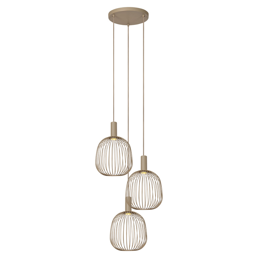 Suspension - Taupe - 50x50x160cm - 3xGU10 (MR11)