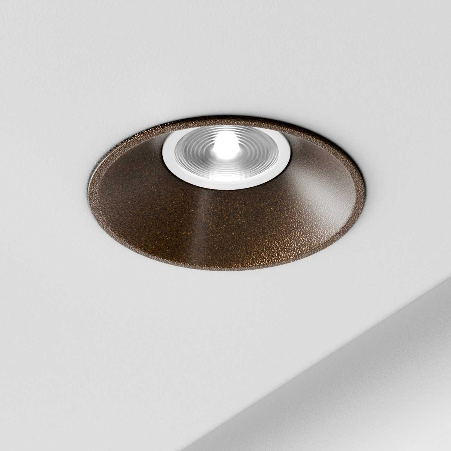 Inbouwspot - bruin - Ø9,3cm - GU10 - excl. lichtbron