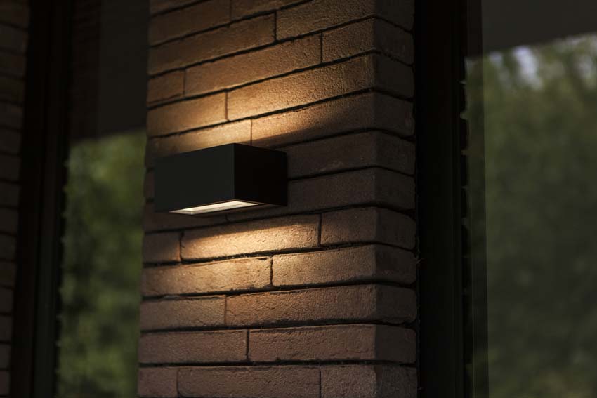 Applique murale d'extérieur Alexander - noir - 8.8W - 3000K - IP54