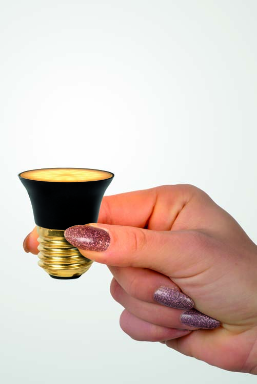 Led lamp - zwart - Ø4,3cm - E27 - 5W - 2700K - 3 StepDim