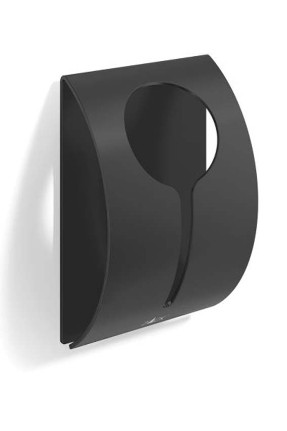 Handdoekklem Zack Peco zelfklevend zwart 5cm