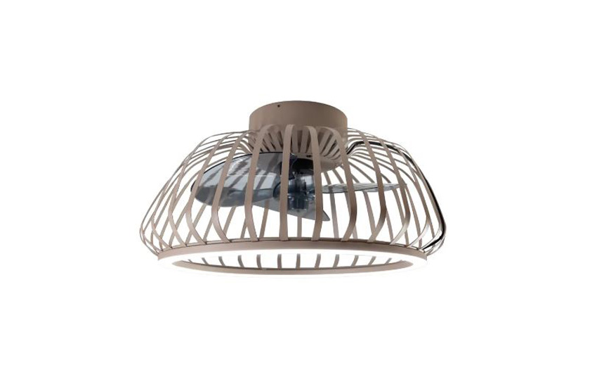 Plafonnier/ventilateur - bronze - Ø46,3cm - dimmable - LED - 1x31W - 2700/6500K