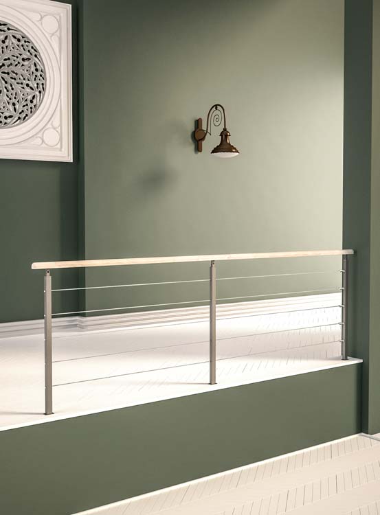 Parapet chêne Kerpen cable 320cm