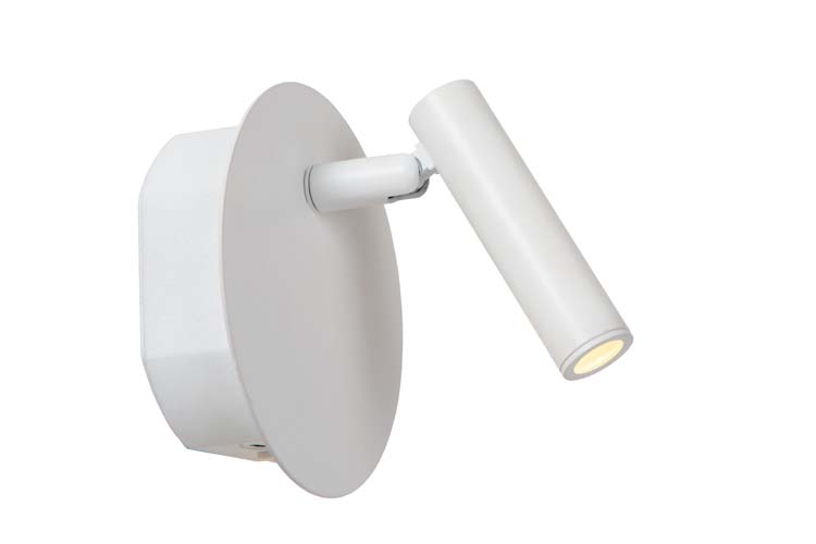 Lampe de lit/Applique - blanc - Ø10,2cm - LED 1x2W - 3000K - magnétique - rechargeable