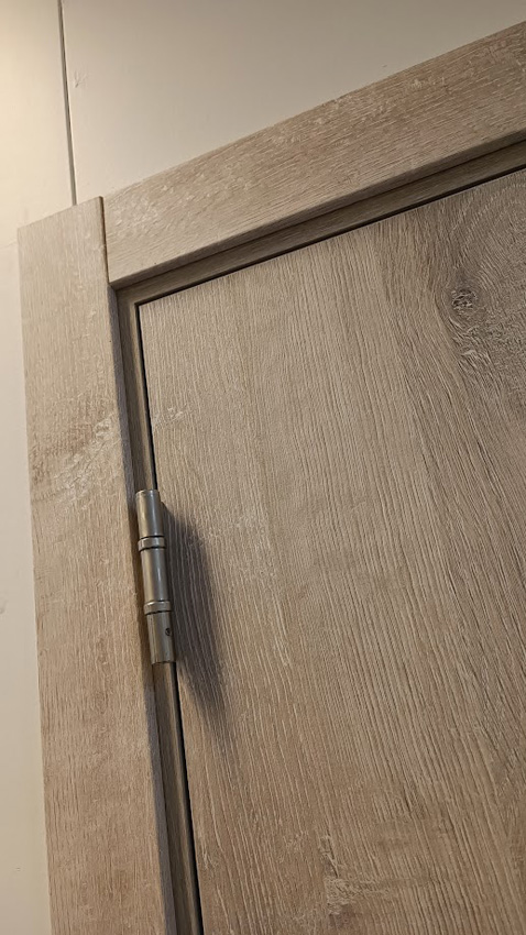 Porte intérieure complète Nalba chêne 201,5x63cm tubulaire réversible + châssis 16,5cm