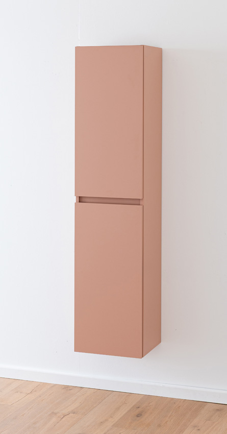 Armoire colonne Dotan abricot suspendue 185x40x32cm