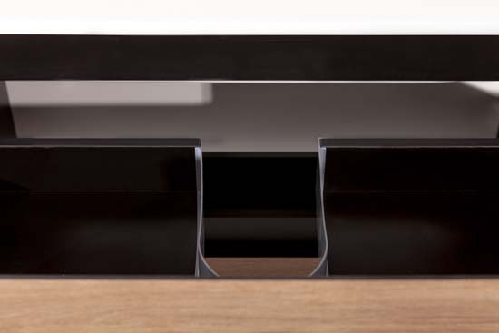 Badkamermeubel Molly houtlook hangend met enkele wastafel mat wit 90cm
