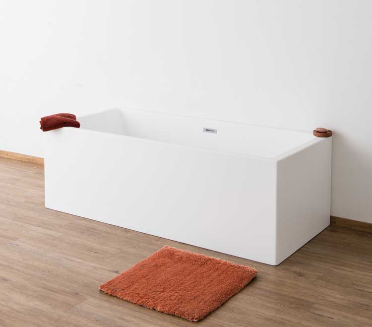 Baignoire îlot Heat blanc mat 180x80cm