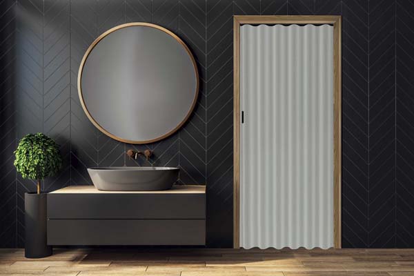 Porte pliante en cuir artificiel piedra sur mesure