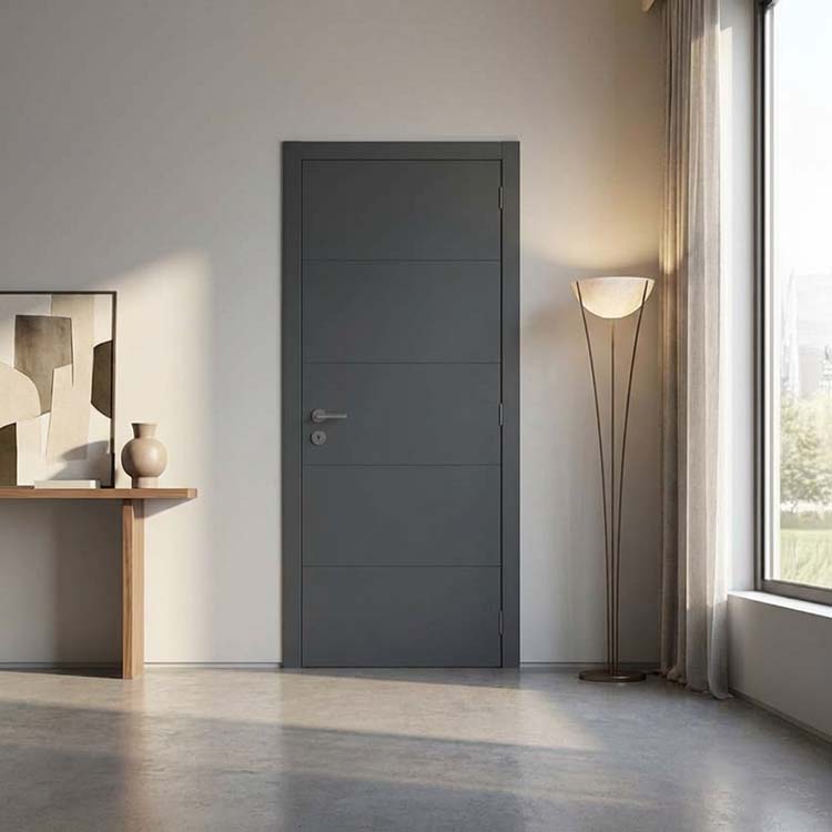 Bloc-porte à peindre Moderne Horizontale 630mm AME TUBULAIRE