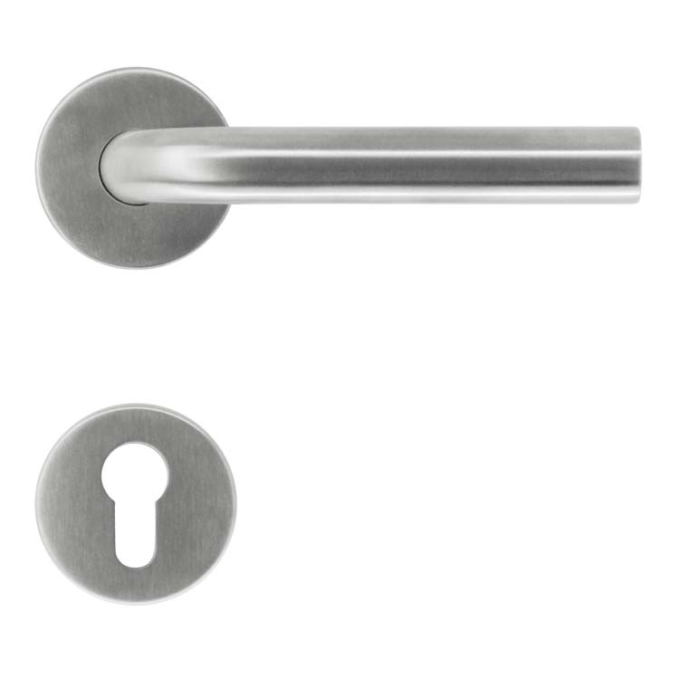Deurkruk pro perugia lucera 19mm inox cilinderrozet
