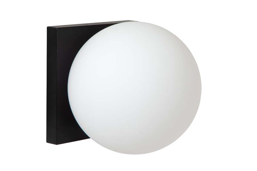 Plafonnier de salle de bains -  Ø13,5cm - LED dimmable - 1x12W 1800K/3000K - IP40 - Noir