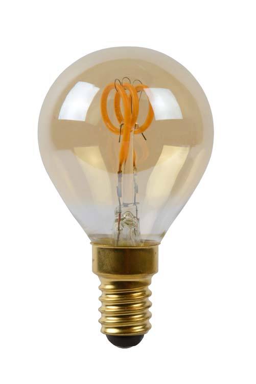 Ampoule filament - ambre - dimmable - Ø4,5cm - E14 - 3W