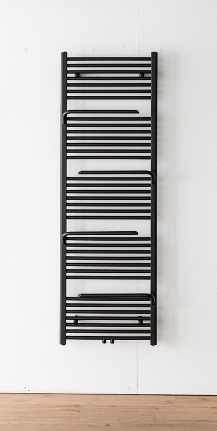 Handdoekradiator Dale 180x60cm enkel zwart 946W