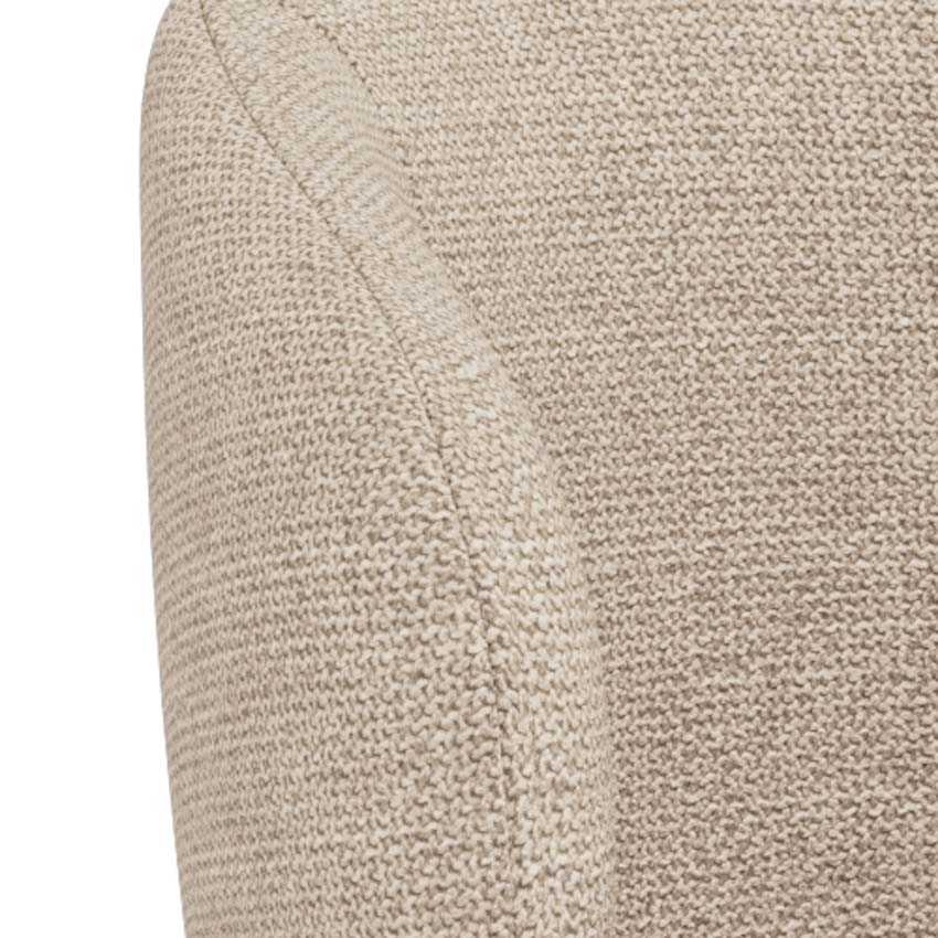 Chaise de bar Nora avec pied trompette beige