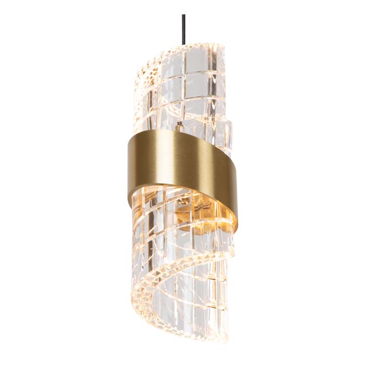 KLIGANDE - Hanglamp - Ø 30 cm - LED Dimb. - 5x8W 2700K - Mat Goud / Messing