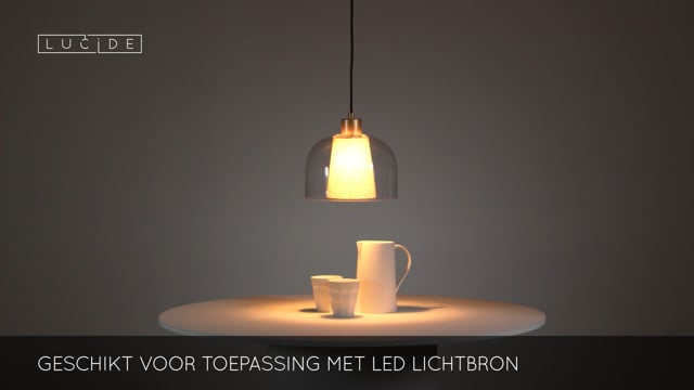 Lucide GUNHILD - Suspension - Ø 24 cm - 1xE27 - Transparent Lucide GUNHILD - Suspension - Ø 24 cm - 1xE27 - Transparent