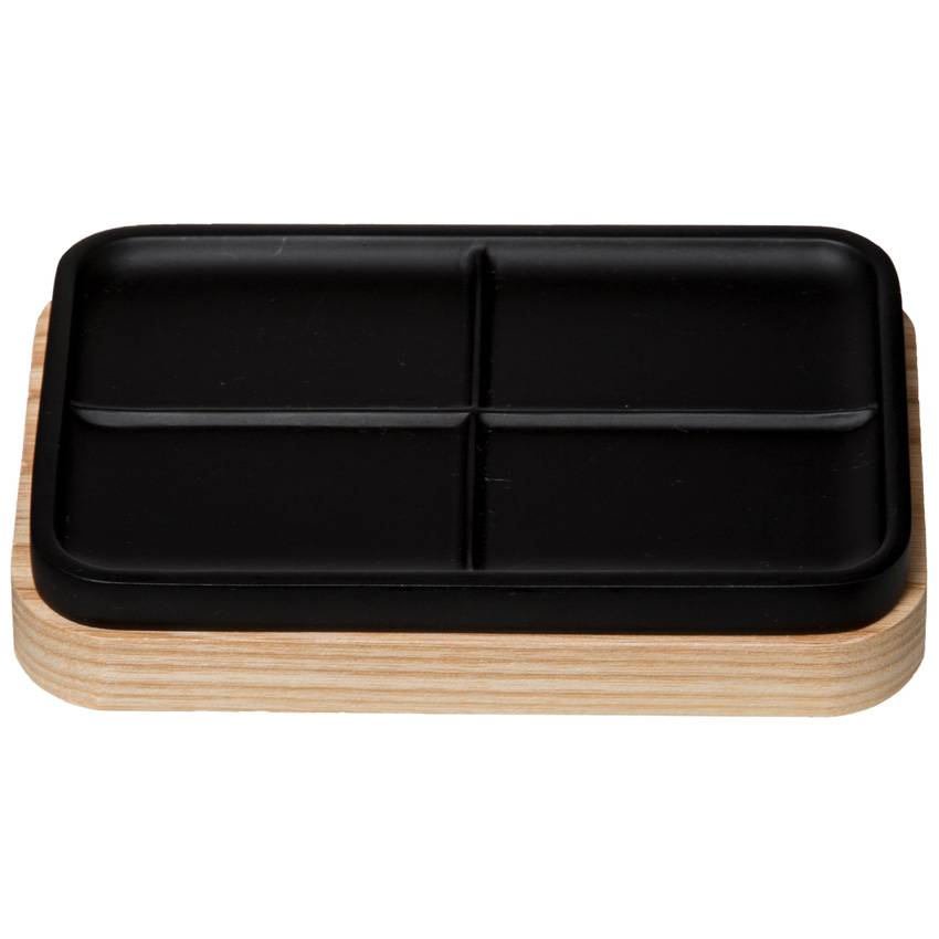 Porte-savon Origi noir 13,3x8,7x2,8cm