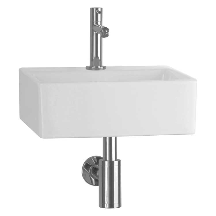 Lave-mains Zara céramique blanc 11,5x33x28cm set complet