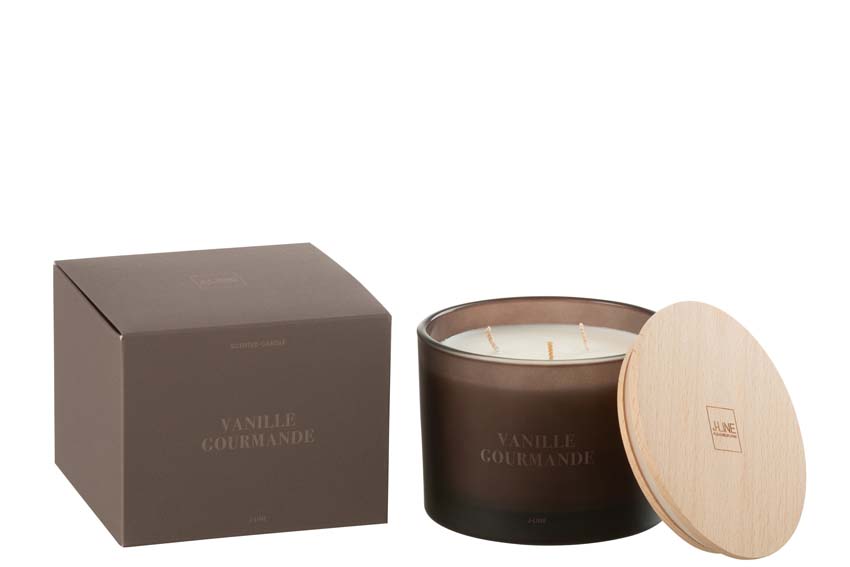 Geurkaars Accords Essentiels Vanille Gourmande 12x12x10cm 28u